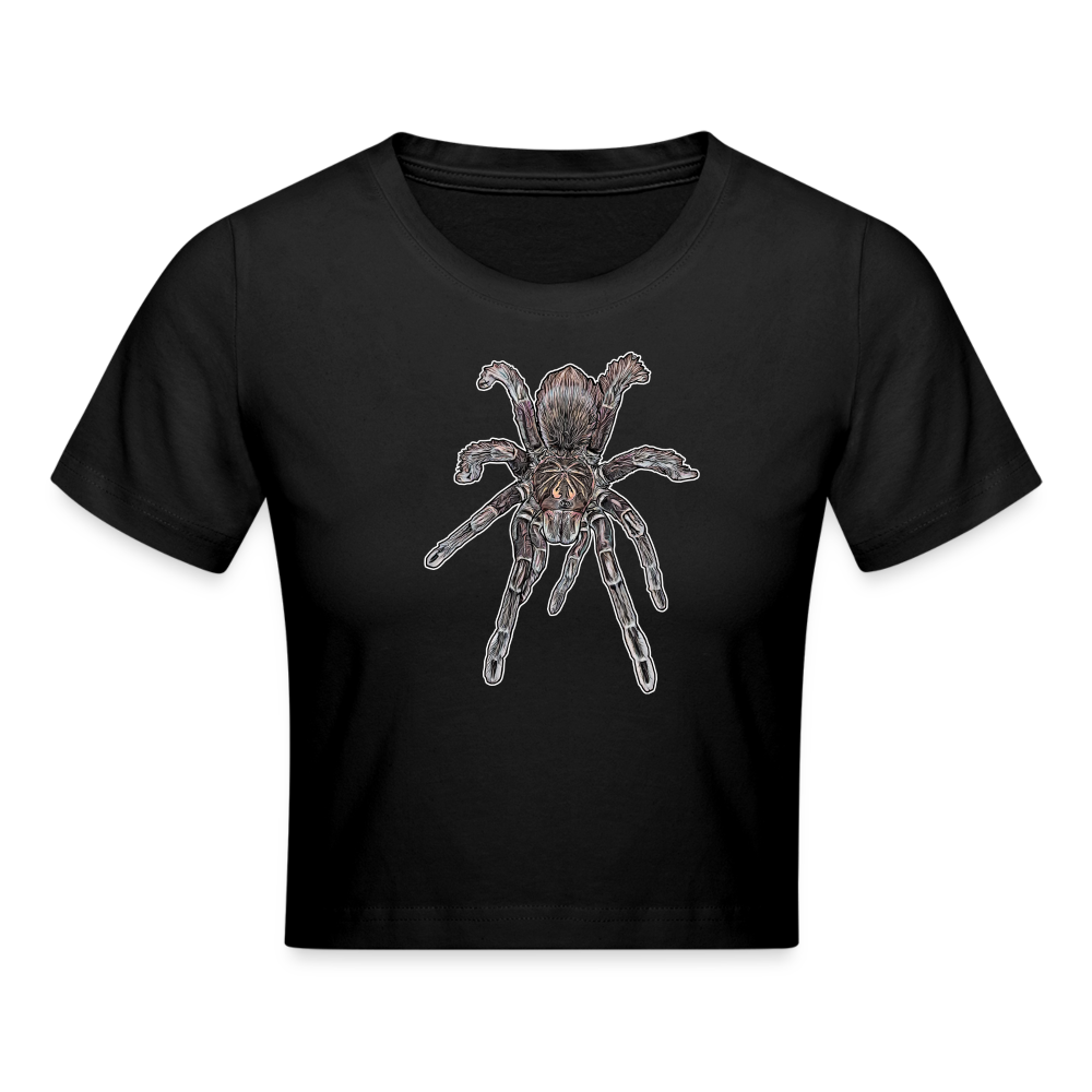 Crop T-Shirt Pamphobeteus sp Machala juvenile - Schwarz