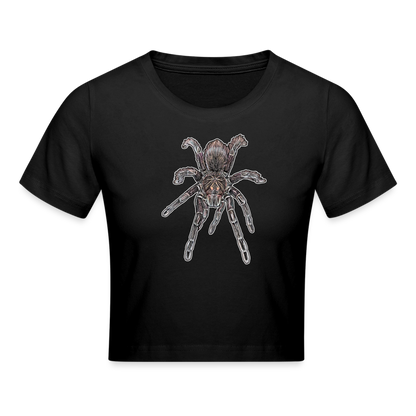 Crop T-Shirt Pamphobeteus sp Machala juvenile - Schwarz