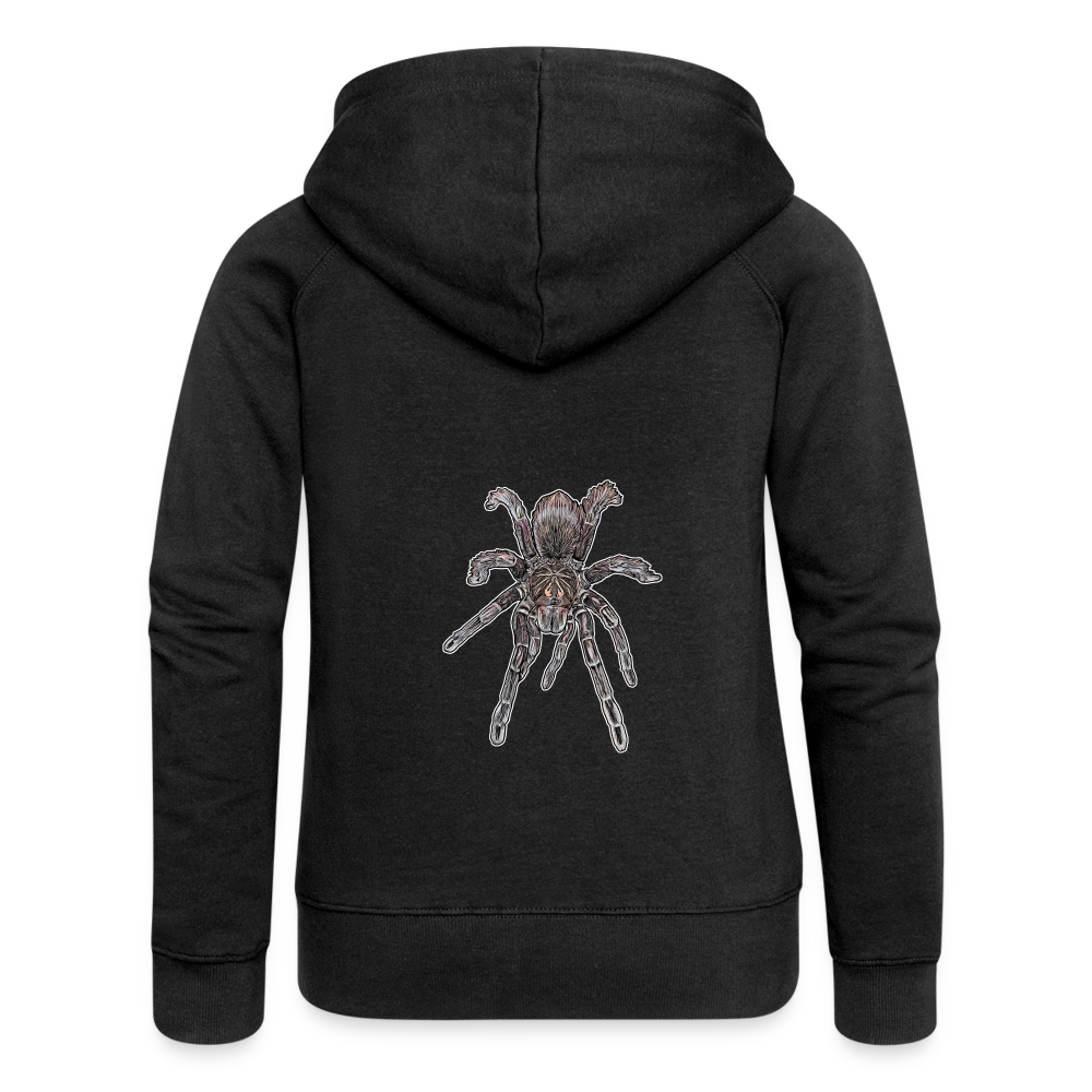 Frauen Zip-Hoodie Pamphobeteus sp Machala juvenile - Schwarz