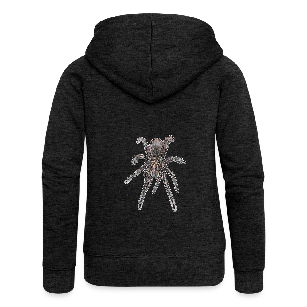 Frauen Zip-Hoodie Pamphobeteus sp Machala juvenile - Anthrazit