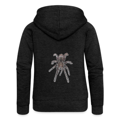 Frauen Zip-Hoodie Pamphobeteus sp Machala juvenile - Anthrazit