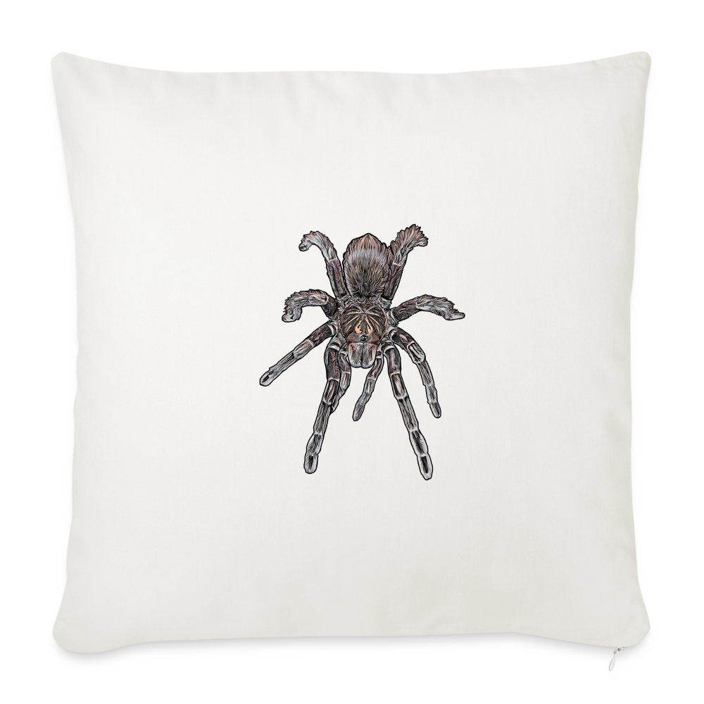 Sofakissen mit Füllung 44 x 44 cm Pamphobeteus sp Machala juvenile - Naturweiß