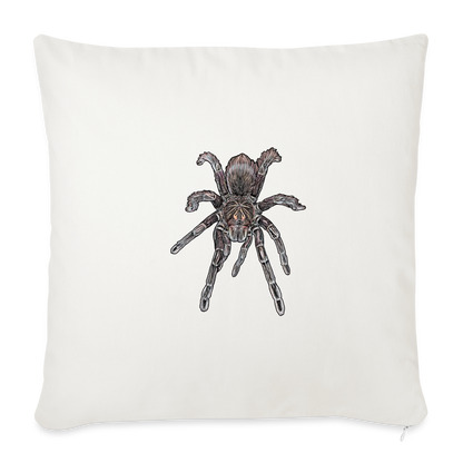 Sofakissen mit Füllung 44 x 44 cm Pamphobeteus sp Machala juvenile - Naturweiß