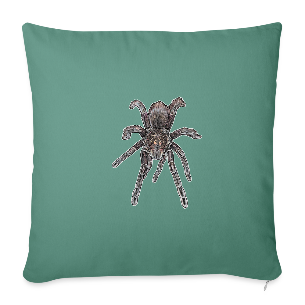 Sofakissen mit Füllung 44 x 44 cm Pamphobeteus sp Machala juvenile - Tanngrün