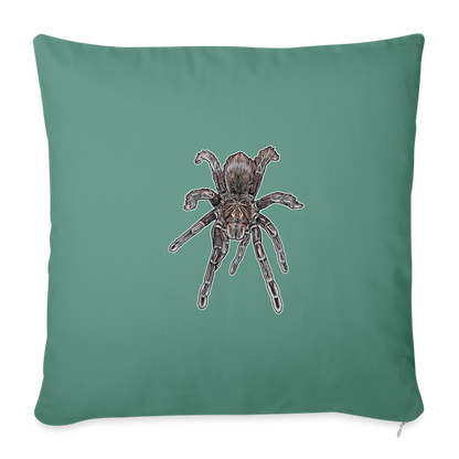 Sofakissen mit Füllung 44 x 44 cm Pamphobeteus sp Machala juvenile - Tanngrün