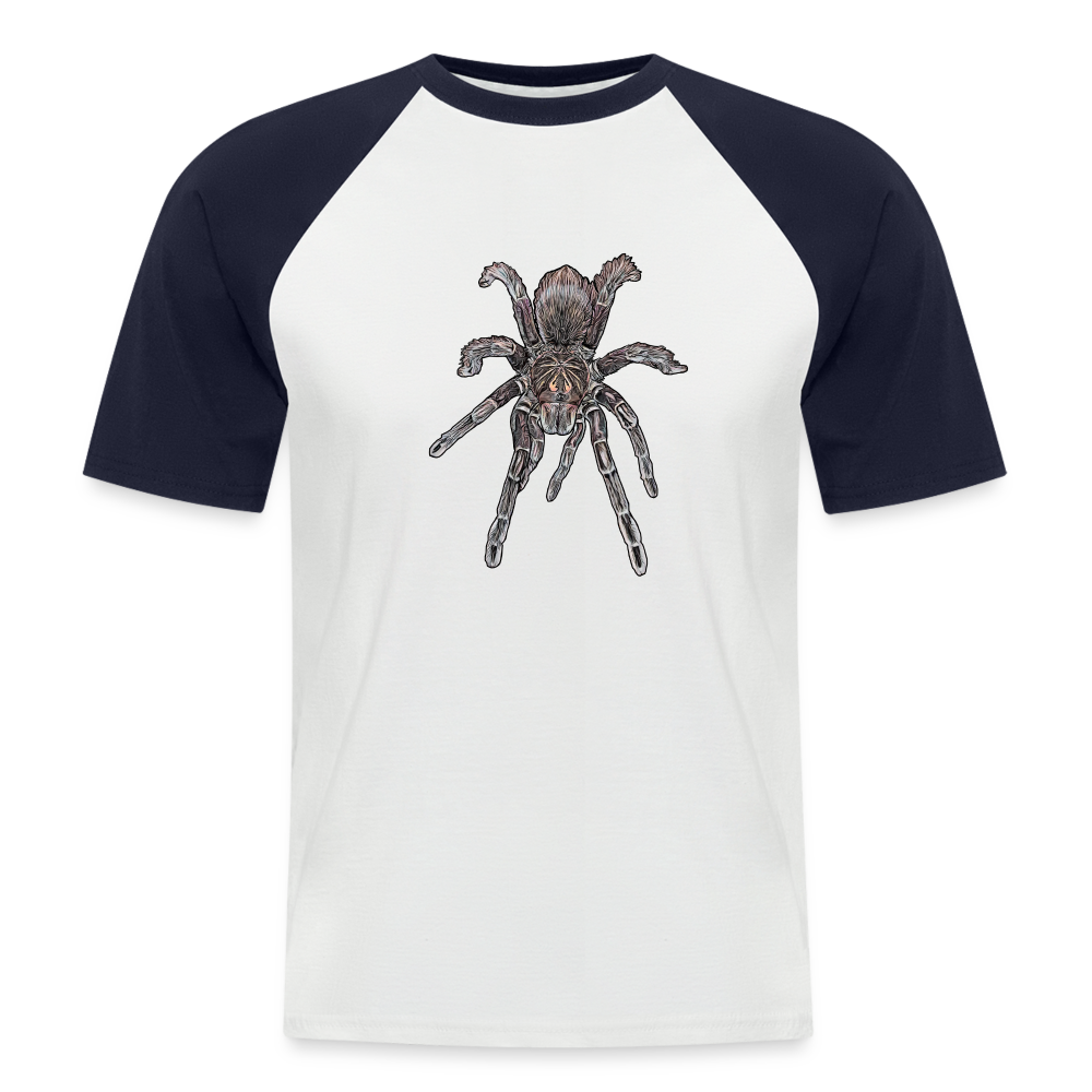 Männer Baseball-T-Shirt Pamphobeteus sp Machala juvenile - Weiß/Navy