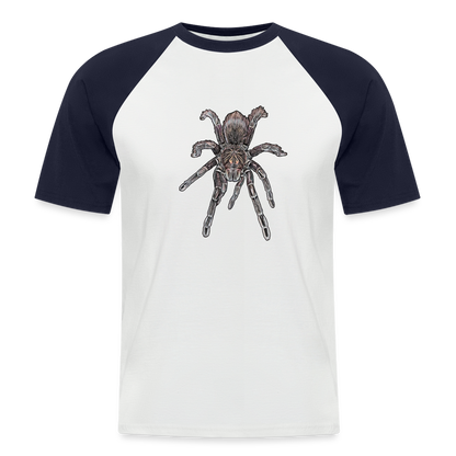 Männer Baseball-T-Shirt Pamphobeteus sp Machala juvenile - Weiß/Navy