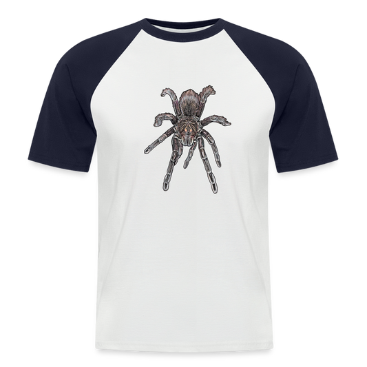 Männer Baseball-T-Shirt Pamphobeteus sp Machala juvenile - Weiß/Navy