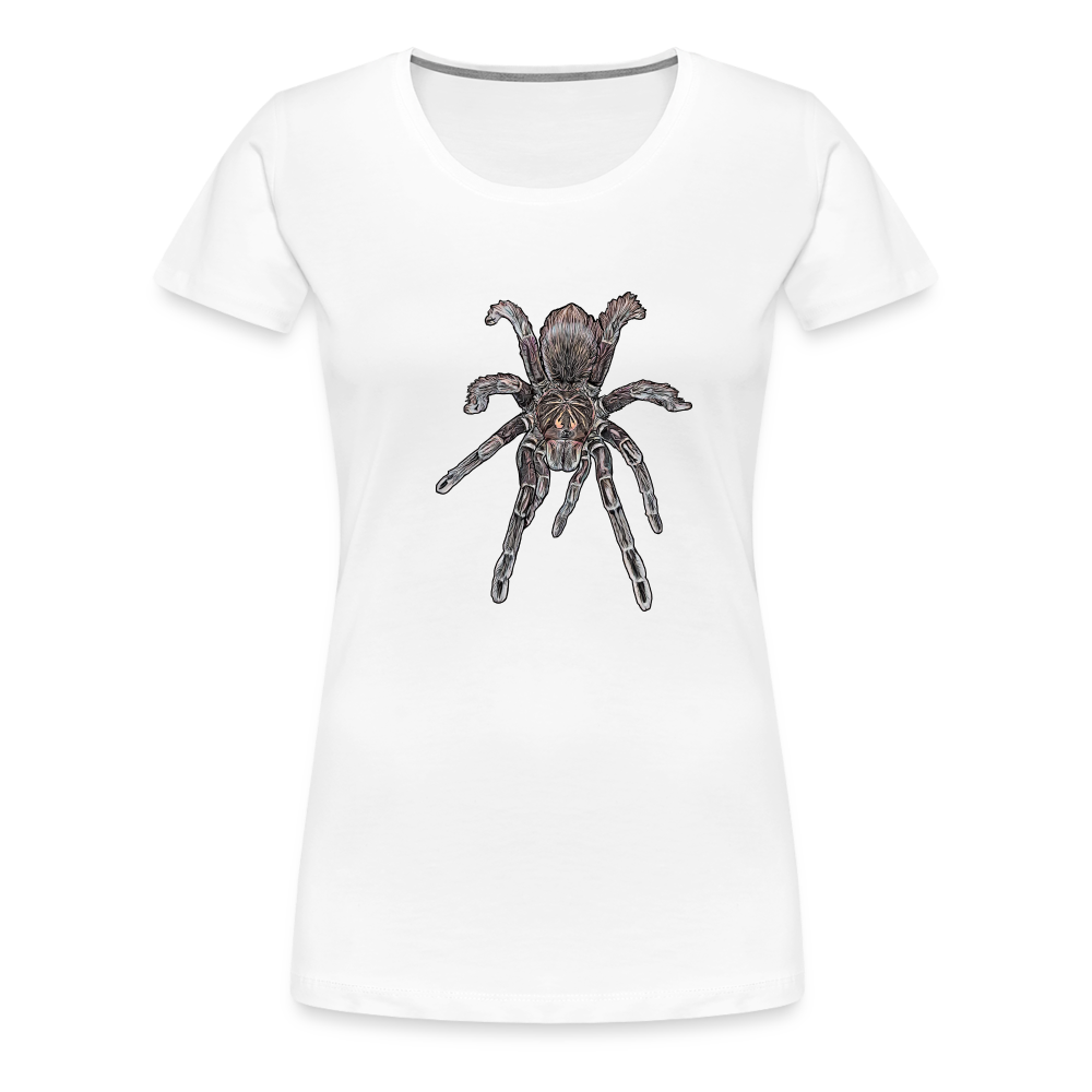 Frauen Basic T-Shirt Pamphobeteus sp Machala juvenile - weiß