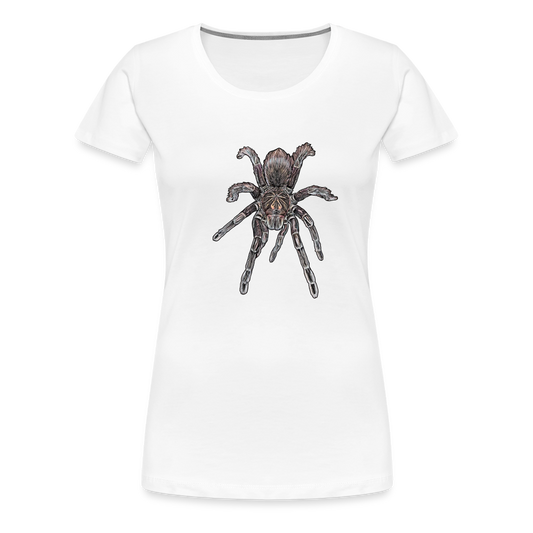 Frauen Basic T-Shirt Pamphobeteus sp Machala juvenile - weiß