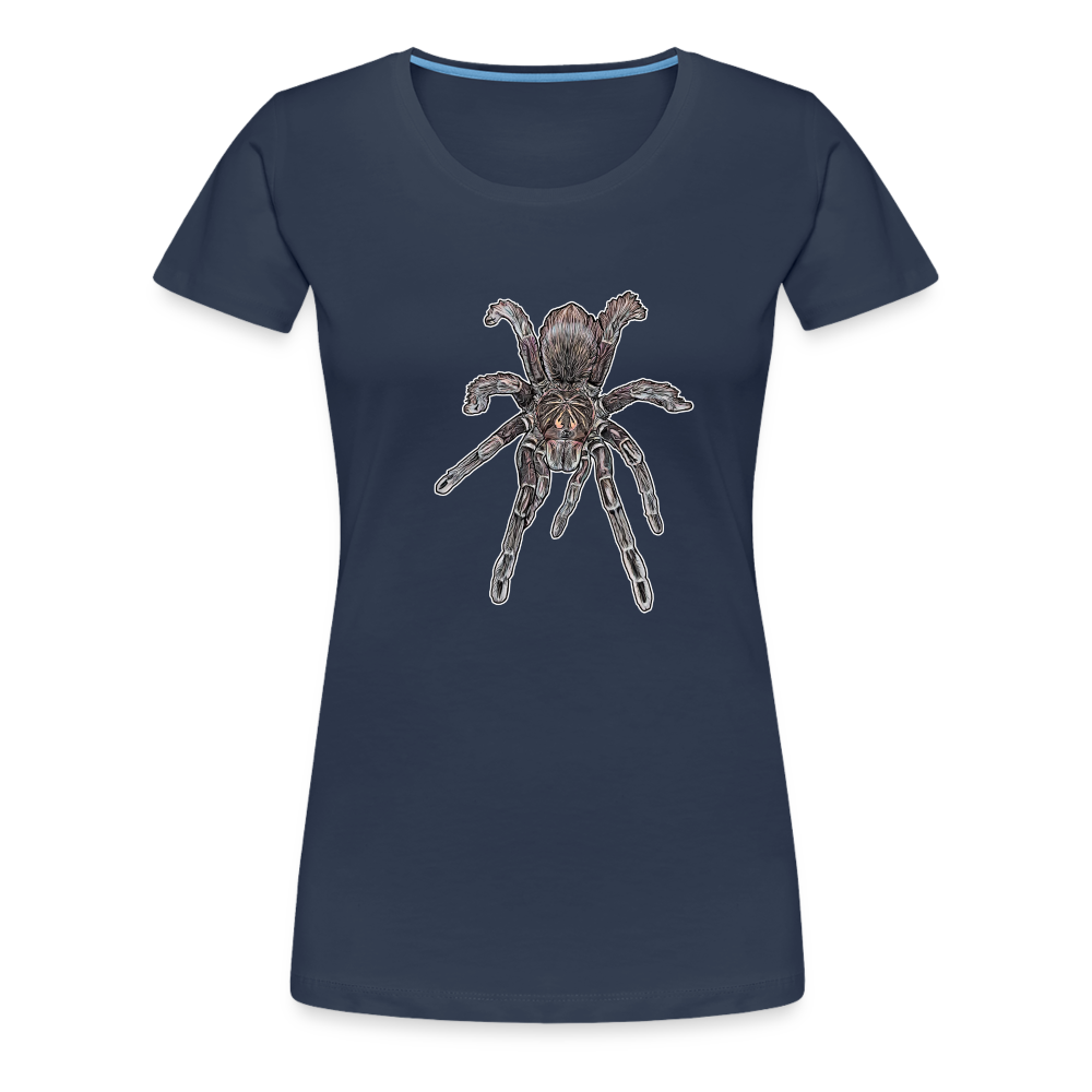 Frauen Basic T-Shirt Pamphobeteus sp Machala juvenile - Navy
