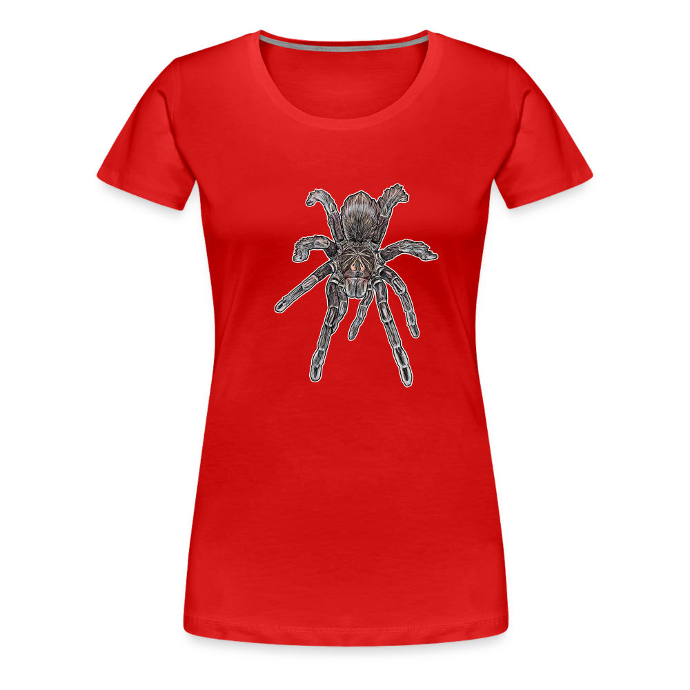 Frauen Basic T-Shirt Pamphobeteus sp Machala juvenile - Rot