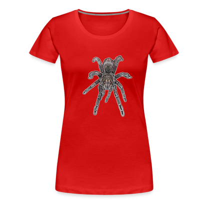 Frauen Basic T-Shirt Pamphobeteus sp Machala juvenile - Rot