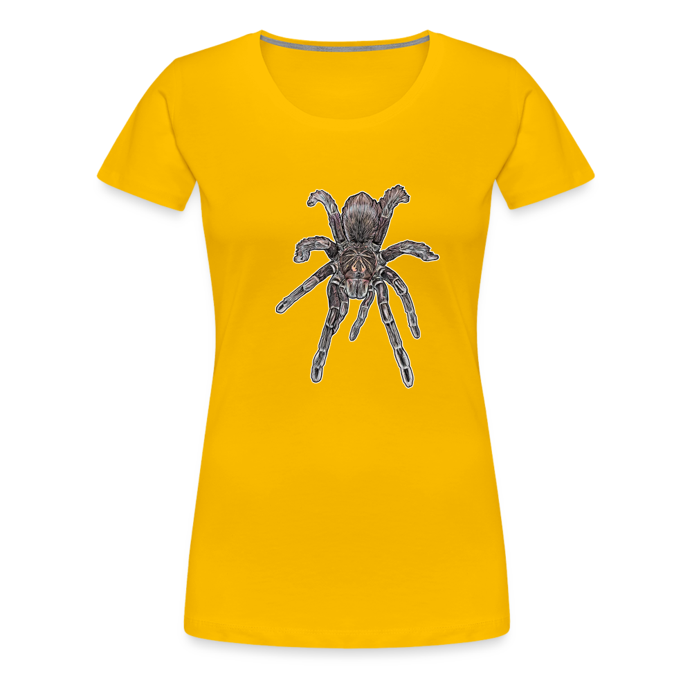 Frauen Basic T-Shirt Pamphobeteus sp Machala juvenile - Sonnengelb