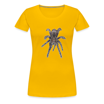Frauen Basic T-Shirt Pamphobeteus sp Machala juvenile - Sonnengelb