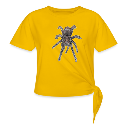 Frauen Knotenshirt Pamphobeteus sp Machala juvenile - Sonnengelb