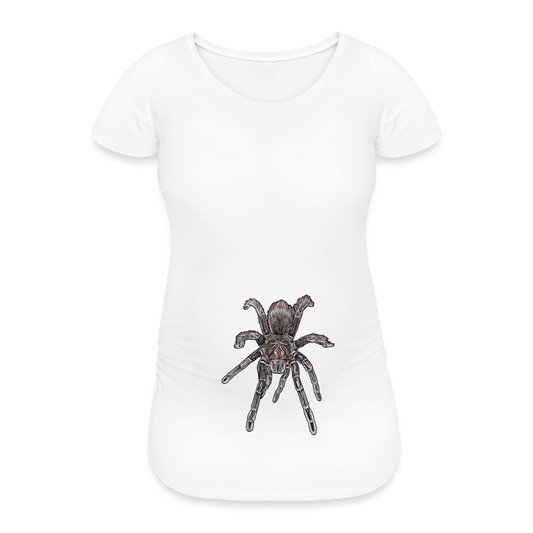 Frauen Schwangerschafts-T-Shirt Pamphobeteus sp Machala juvenile - weiß