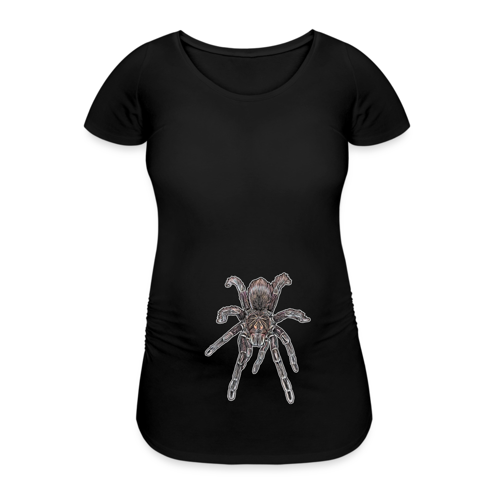 Frauen Schwangerschafts-T-Shirt Pamphobeteus sp Machala juvenile - Schwarz