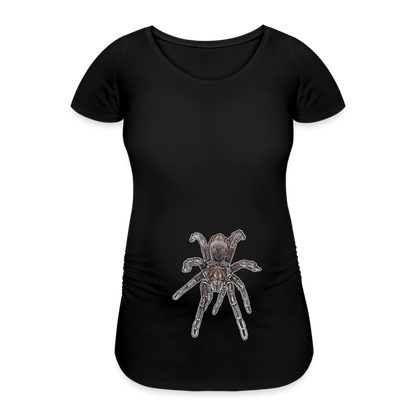 Frauen Schwangerschafts-T-Shirt Pamphobeteus sp Machala juvenile - Schwarz