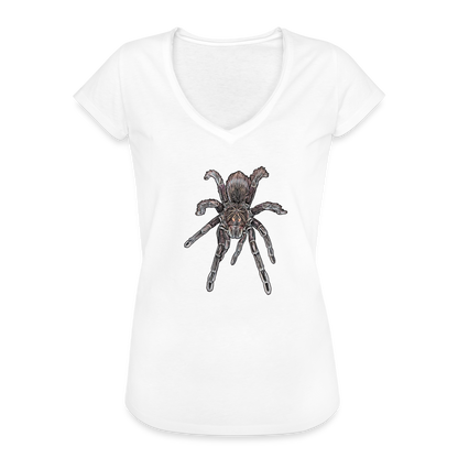 Frauen Vintage T-Shirt Pamphobeteus sp Machala juvenile - weiß