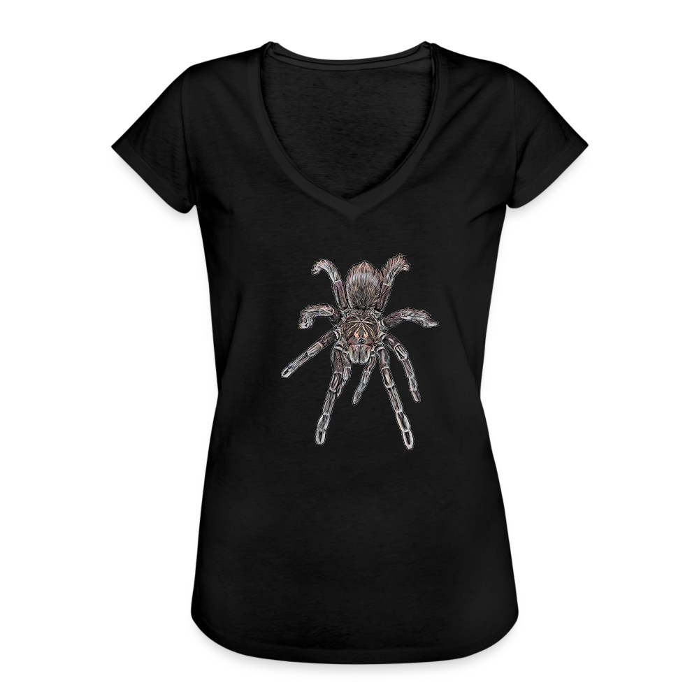 Frauen Vintage T-Shirt Pamphobeteus sp Machala juvenile - Schwarz