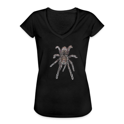 Frauen Vintage T-Shirt Pamphobeteus sp Machala juvenile - Schwarz