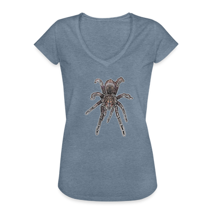 Frauen Vintage T-Shirt Pamphobeteus sp Machala juvenile - Vintage Denim