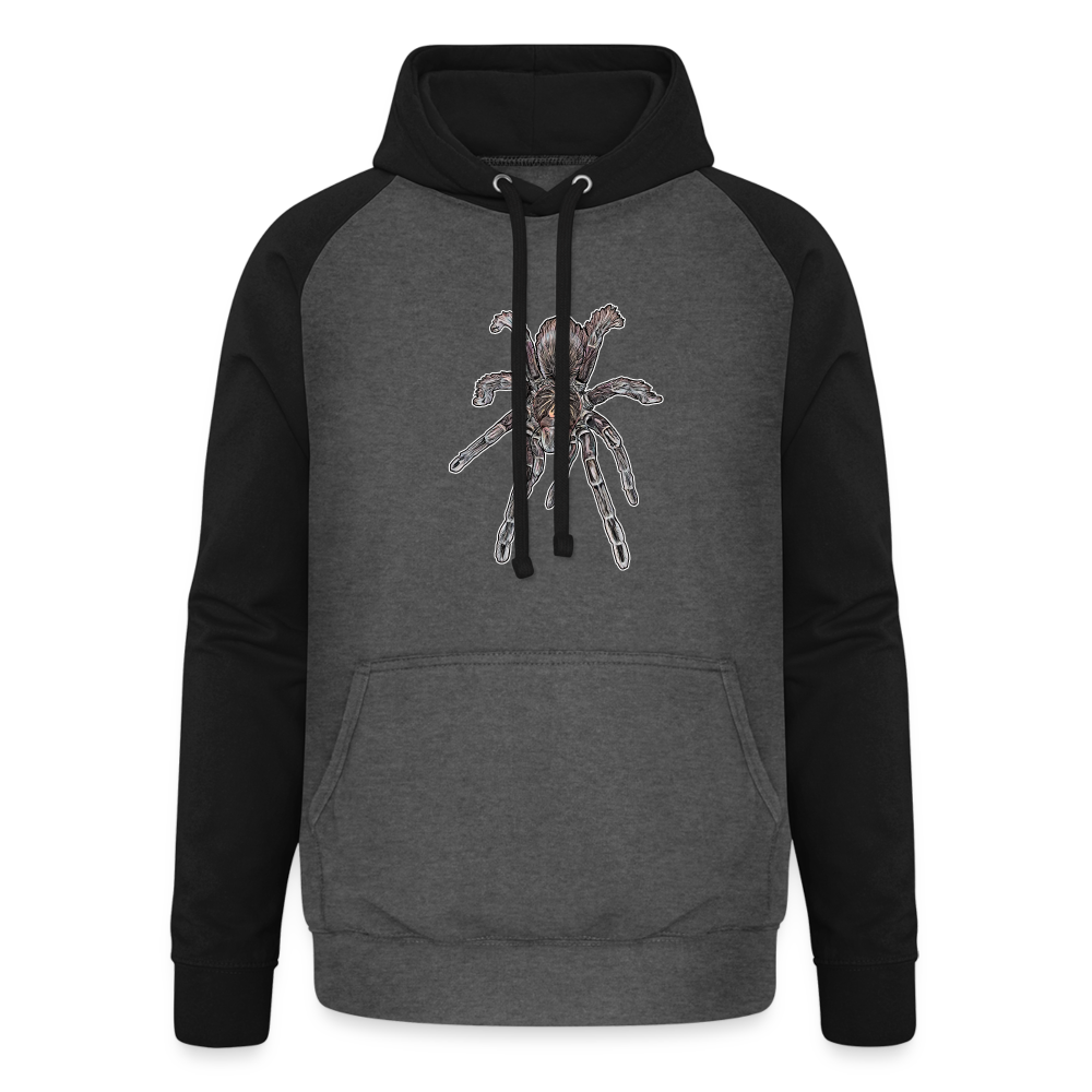 Unisex Baseball Hoodie Pamphobeteus sp Machala juvenile - Graphit/Schwarz