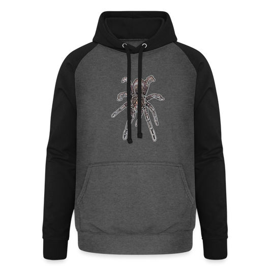 Unisex Baseball Hoodie Pamphobeteus sp Machala juvenile - Graphit/Schwarz