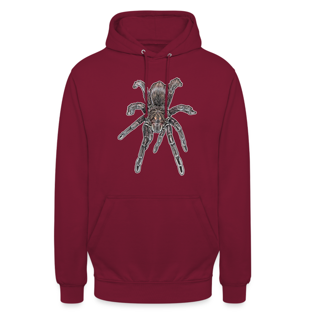 Unisex Hoodie Pamphobeteus sp Machala juvenile - Bordeaux