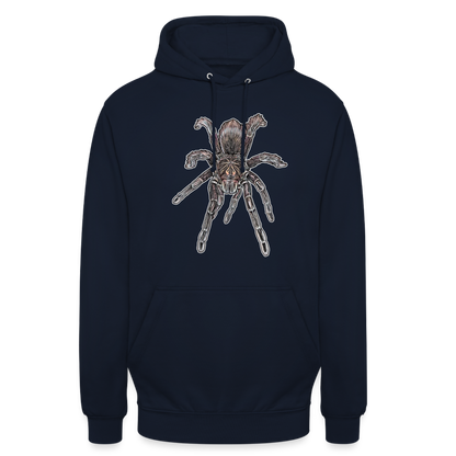 Unisex Hoodie Pamphobeteus sp Machala juvenile - Navy