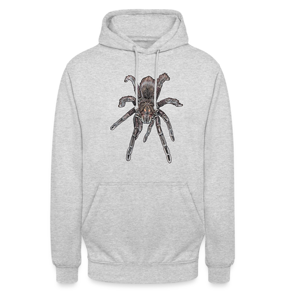 Unisex Hoodie Pamphobeteus sp Machala juvenile - Hellgrau meliert