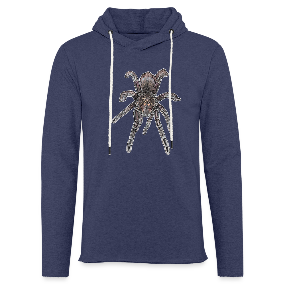 Unisex Kapuzensweatshirt Pamphobeteus sp Machala juvenile - Navy meliert