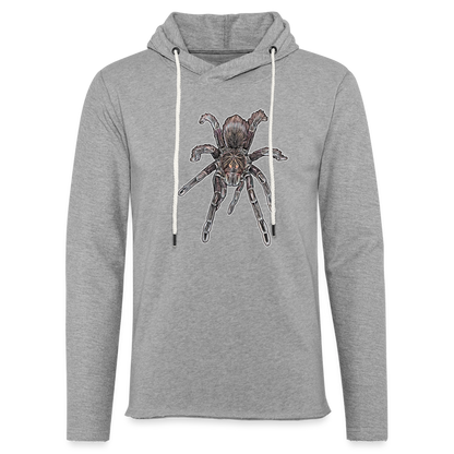 Unisex Kapuzensweatshirt Pamphobeteus sp Machala juvenile - Grau meliert