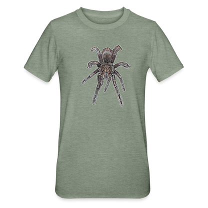 Unisex T-Shirt Pamphobeteus sp Machala juvenile - Militärgrün meliert