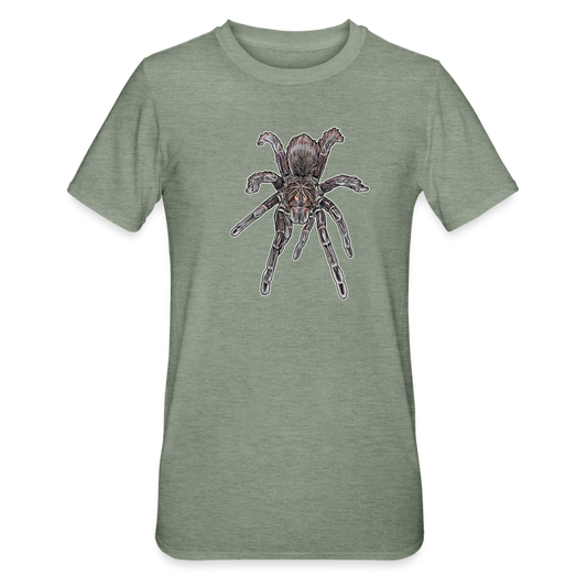 Unisex T-Shirt Pamphobeteus sp Machala juvenile - Militärgrün meliert