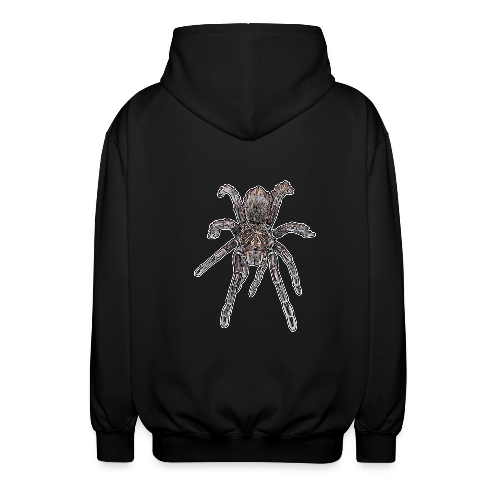 Unisex Zip-Hoodie Pamphobeteus sp Machala juvenile - Schwarz