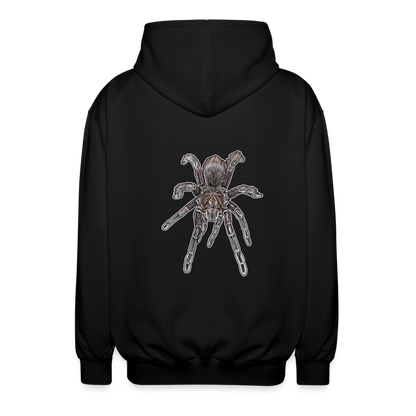 Unisex Zip-Hoodie Pamphobeteus sp Machala juvenile - Schwarz