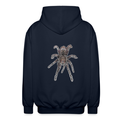 Unisex Zip-Hoodie Pamphobeteus sp Machala juvenile - Navy