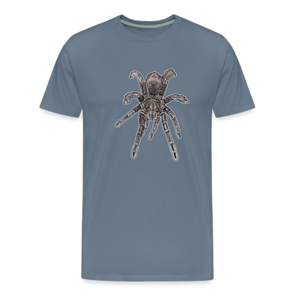 Männer Basic T-Shirt Pamphobeteus sp Machala juvenile - Blaugrau