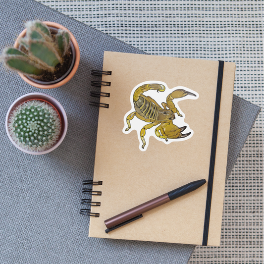 Sticker Scorpio maurus palmatus - Mattweiß