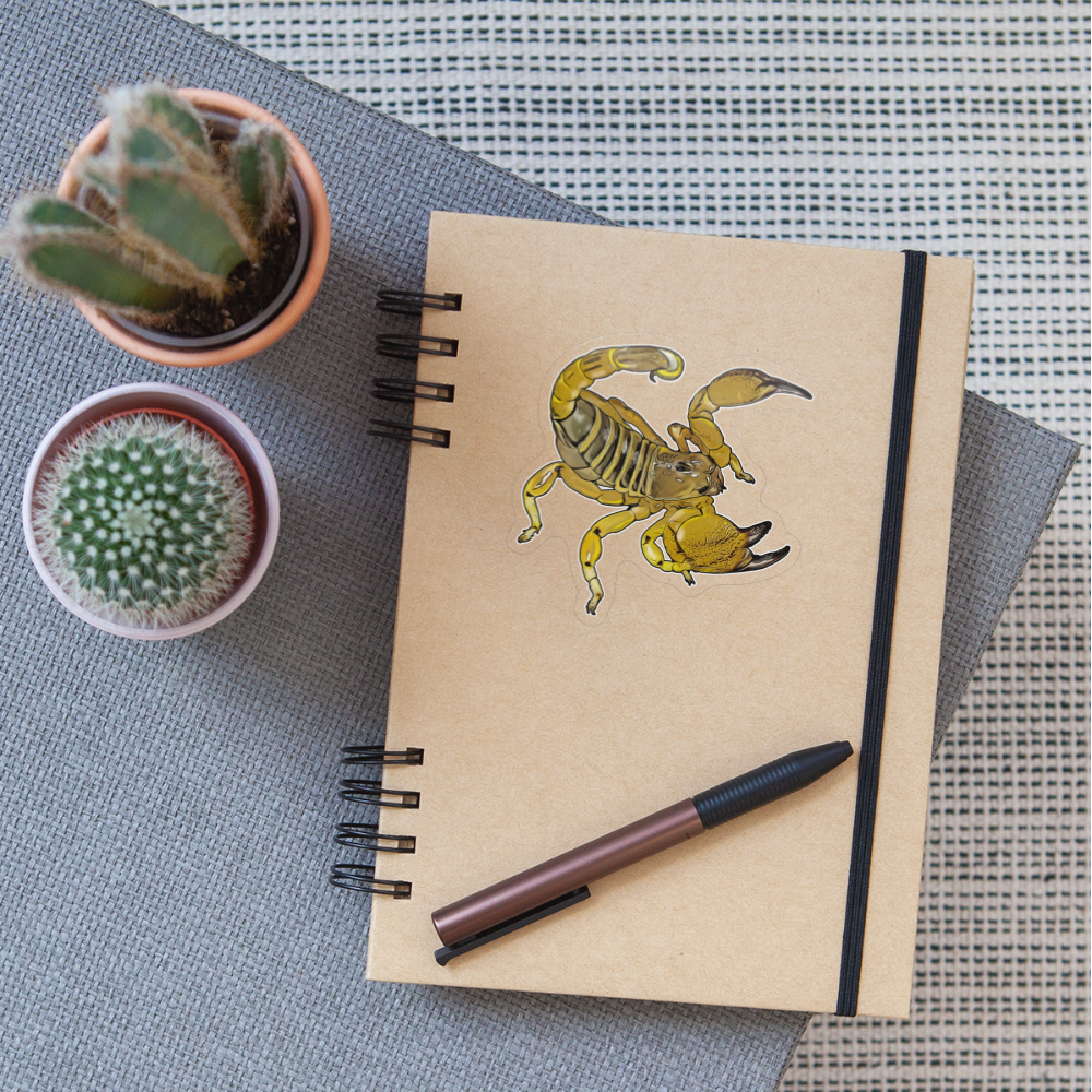 Sticker Scorpio maurus palmatus - Transparent glänzend