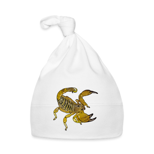 Baby Mützchen Scorpio maurus palmatus - weiß