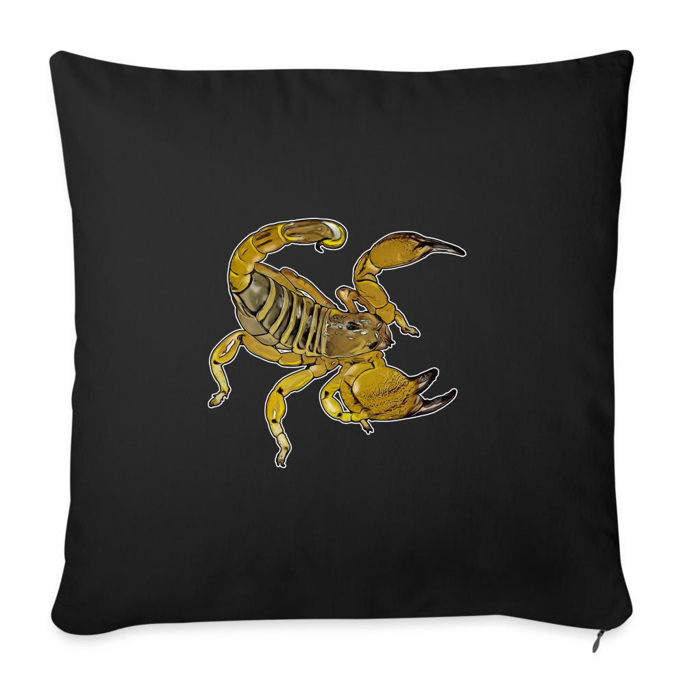 Sofakissen mit Füllung 44 x 44 cm Scorpio maurus palmatus - Schwarz