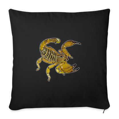 Sofakissen mit Füllung 44 x 44 cm Scorpio maurus palmatus - Schwarz