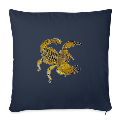 Sofakissen mit Füllung 44 x 44 cm Scorpio maurus palmatus - Navy