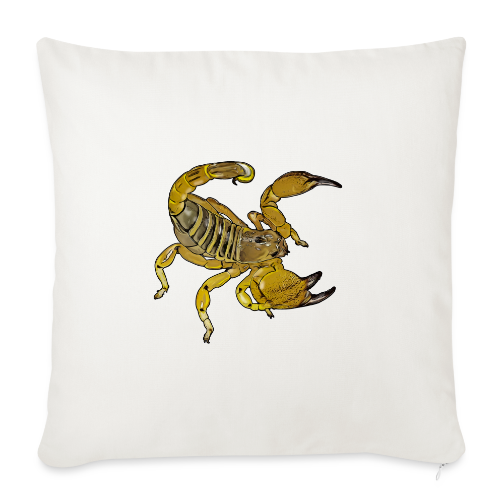 Sofakissen mit Füllung 44 x 44 cm Scorpio maurus palmatus - Naturweiß
