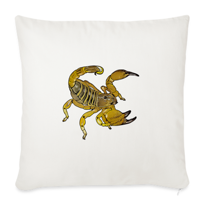 Sofakissen mit Füllung 44 x 44 cm Scorpio maurus palmatus - Naturweiß