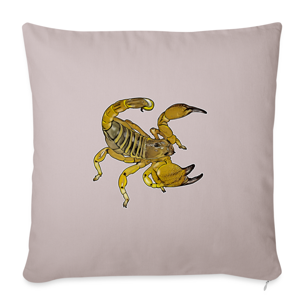 Sofakissen mit Füllung 44 x 44 cm Scorpio maurus palmatus - helles Taupe
