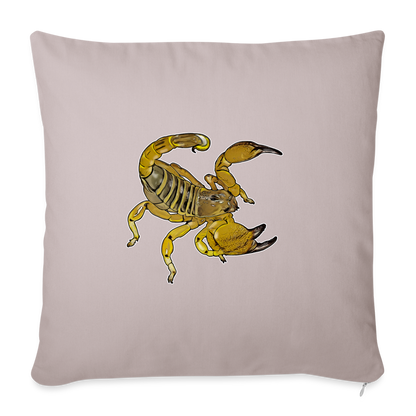 Sofakissen mit Füllung 44 x 44 cm Scorpio maurus palmatus - helles Taupe